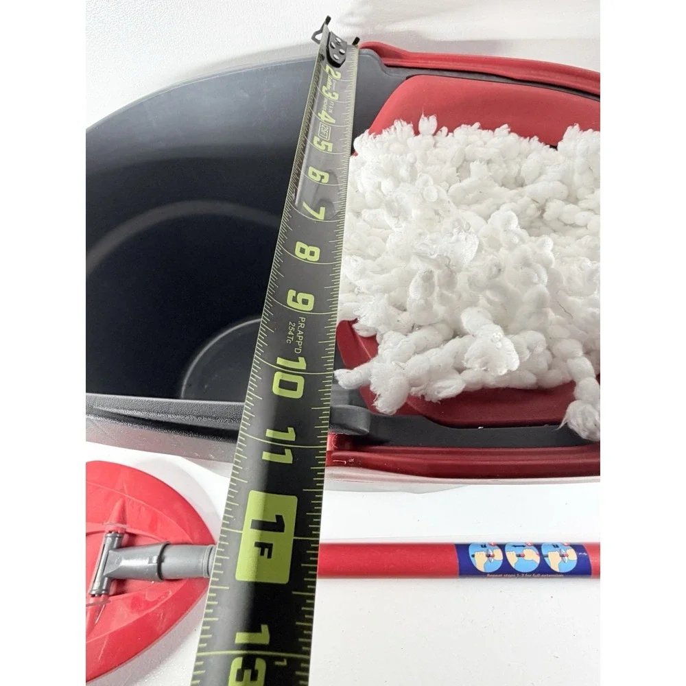O-Cedar wring Microfiber Mop & Bucket Floor Cleaning System - Gray/Red